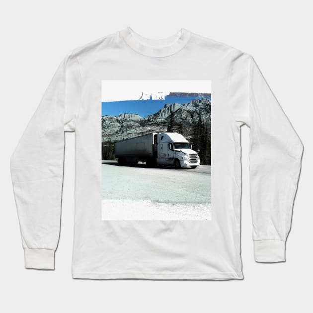 Rocky Mountain Hauler - Freight Truck Driver Long Sleeve T-Shirt by Highseller